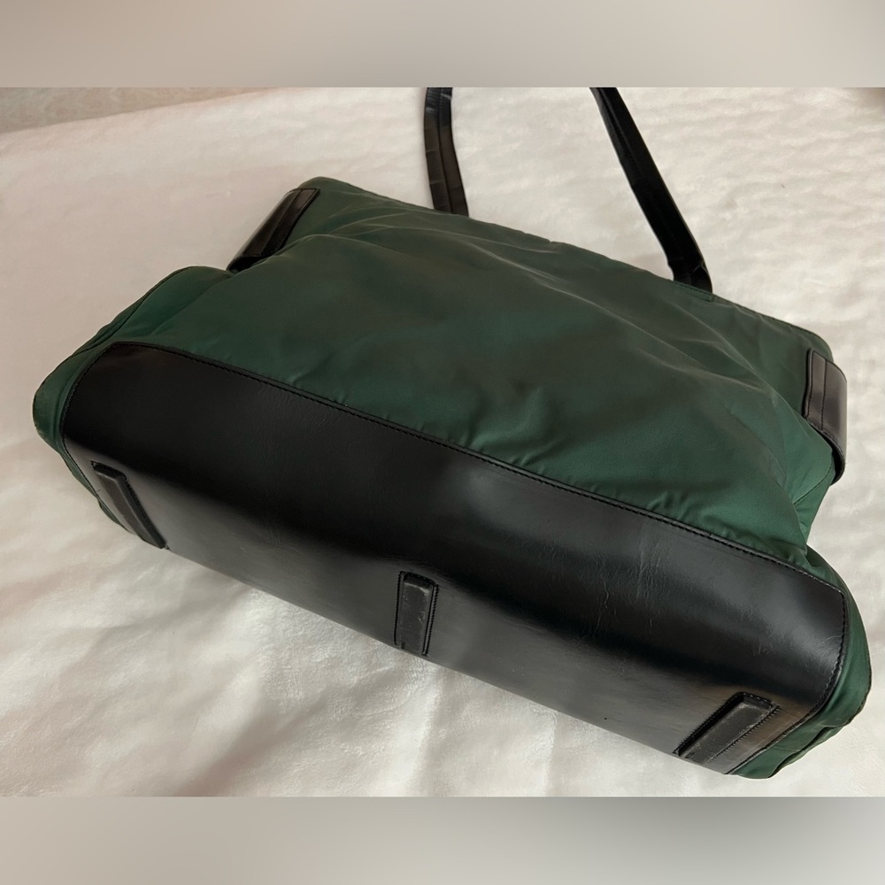 Prada Forest Green Canvas Bag - Picture 3 of 11